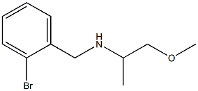 [(2-bromophenyl)methyl](1-methoxypropan-2-yl)amine Structure