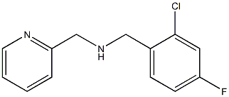 [(2-chloro-4-fluorophenyl)methyl](pyridin-2-ylmethyl)amine,,结构式
