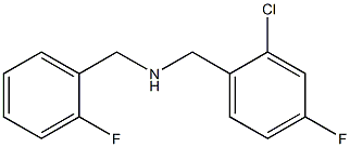 [(2-chloro-4-fluorophenyl)methyl][(2-fluorophenyl)methyl]amine 化学構造式