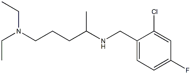 [(2-chloro-4-fluorophenyl)methyl][5-(diethylamino)pentan-2-yl]amine,,结构式