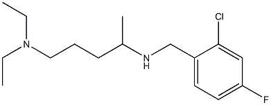 [(2-chloro-4-fluorophenyl)methyl][5-(diethylamino)pentan-2-yl]amine Struktur