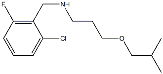 [(2-chloro-6-fluorophenyl)methyl][3-(2-methylpropoxy)propyl]amine Struktur