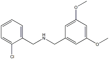 [(2-chlorophenyl)methyl][(3,5-dimethoxyphenyl)methyl]amine Struktur