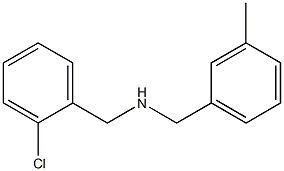 [(2-chlorophenyl)methyl][(3-methylphenyl)methyl]amine,,结构式