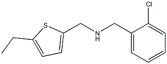 [(2-chlorophenyl)methyl][(5-ethylthiophen-2-yl)methyl]amine,,结构式