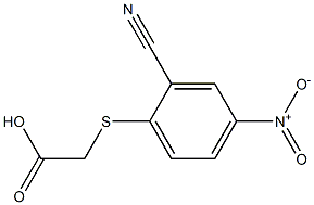 [(2-cyano-4-nitrophenyl)thio]acetic acid 结构式