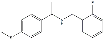 [(2-fluorophenyl)methyl]({1-[4-(methylsulfanyl)phenyl]ethyl})amine|