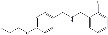 [(2-fluorophenyl)methyl][(4-propoxyphenyl)methyl]amine Structure