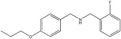 [(2-fluorophenyl)methyl][(4-propoxyphenyl)methyl]amine Struktur