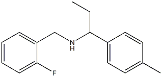 [(2-fluorophenyl)methyl][1-(4-methylphenyl)propyl]amine,,结构式
