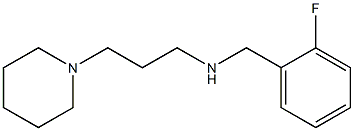 [(2-fluorophenyl)methyl][3-(piperidin-1-yl)propyl]amine,,结构式