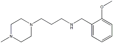 [(2-methoxyphenyl)methyl][3-(4-methylpiperazin-1-yl)propyl]amine 结构式