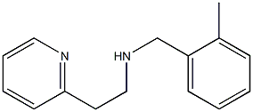 [(2-methylphenyl)methyl][2-(pyridin-2-yl)ethyl]amine,,结构式