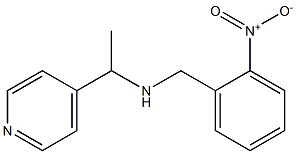 [(2-nitrophenyl)methyl][1-(pyridin-4-yl)ethyl]amine 结构式