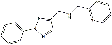 [(2-phenyl-2H-1,2,3-triazol-4-yl)methyl](pyridin-2-ylmethyl)amine 化学構造式