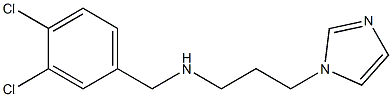 [(3,4-dichlorophenyl)methyl][3-(1H-imidazol-1-yl)propyl]amine,,结构式