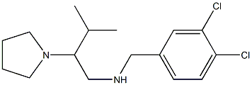 [(3,4-dichlorophenyl)methyl][3-methyl-2-(pyrrolidin-1-yl)butyl]amine Struktur