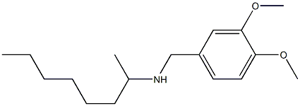 [(3,4-dimethoxyphenyl)methyl](octan-2-yl)amine Structure