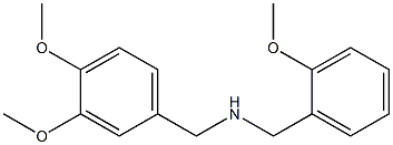 [(3,4-dimethoxyphenyl)methyl][(2-methoxyphenyl)methyl]amine,,结构式