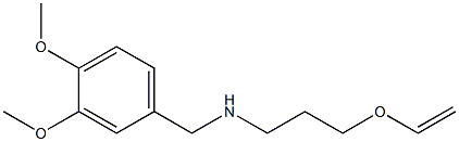 [(3,4-dimethoxyphenyl)methyl][3-(ethenyloxy)propyl]amine Struktur