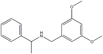 [(3,5-dimethoxyphenyl)methyl](1-phenylethyl)amine 结构式