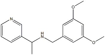 [(3,5-dimethoxyphenyl)methyl][1-(pyridin-3-yl)ethyl]amine 结构式