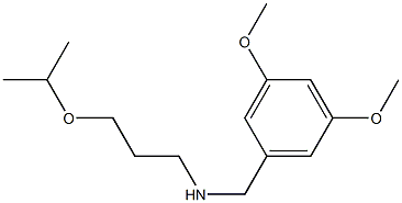 [(3,5-dimethoxyphenyl)methyl][3-(propan-2-yloxy)propyl]amine 化学構造式