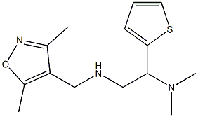 [(3,5-dimethyl-1,2-oxazol-4-yl)methyl][2-(dimethylamino)-2-(thiophen-2-yl)ethyl]amine,,结构式