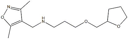 [(3,5-dimethyl-1,2-oxazol-4-yl)methyl][3-(oxolan-2-ylmethoxy)propyl]amine Structure