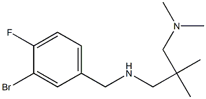 [(3-bromo-4-fluorophenyl)methyl]({2-[(dimethylamino)methyl]-2-methylpropyl})amine 化学構造式