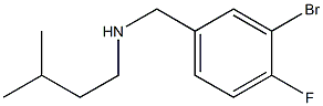 [(3-bromo-4-fluorophenyl)methyl](3-methylbutyl)amine Structure