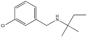 [(3-chlorophenyl)methyl](2-methylbutan-2-yl)amine Structure