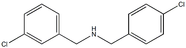 [(3-chlorophenyl)methyl][(4-chlorophenyl)methyl]amine 化学構造式