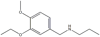 [(3-ethoxy-4-methoxyphenyl)methyl](propyl)amine Structure