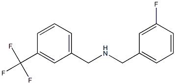 [(3-fluorophenyl)methyl]({[3-(trifluoromethyl)phenyl]methyl})amine 化学構造式