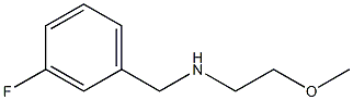 [(3-fluorophenyl)methyl](2-methoxyethyl)amine Structure