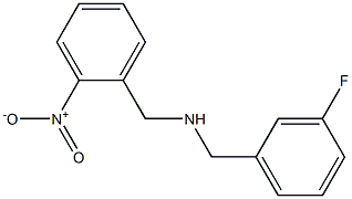 [(3-fluorophenyl)methyl][(2-nitrophenyl)methyl]amine Structure
