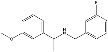 [(3-fluorophenyl)methyl][1-(3-methoxyphenyl)ethyl]amine Struktur