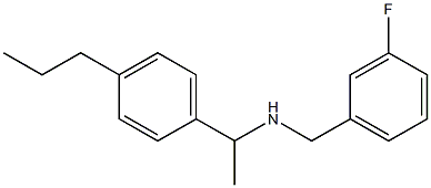 [(3-fluorophenyl)methyl][1-(4-propylphenyl)ethyl]amine Structure