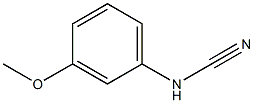 [(3-methoxyphenyl)amino]carbonitrile Struktur