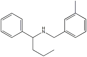 [(3-methylphenyl)methyl](1-phenylbutyl)amine Structure