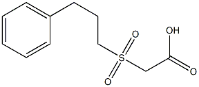 [(3-phenylpropyl)sulfonyl]acetic acid Structure