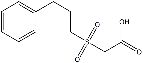 [(3-phenylpropyl)sulfonyl]acetic acid 结构式