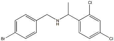 [(4-bromophenyl)methyl][1-(2,4-dichlorophenyl)ethyl]amine Structure