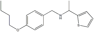 [(4-butoxyphenyl)methyl][1-(thiophen-2-yl)ethyl]amine 化学構造式