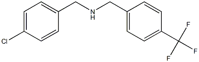 [(4-chlorophenyl)methyl]({[4-(trifluoromethyl)phenyl]methyl})amine|