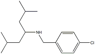 [(4-chlorophenyl)methyl](2,6-dimethylheptan-4-yl)amine Struktur