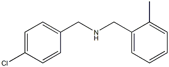 [(4-chlorophenyl)methyl][(2-methylphenyl)methyl]amine Structure