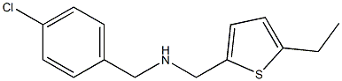  [(4-chlorophenyl)methyl][(5-ethylthiophen-2-yl)methyl]amine