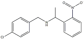 [(4-chlorophenyl)methyl][1-(2-nitrophenyl)ethyl]amine Structure